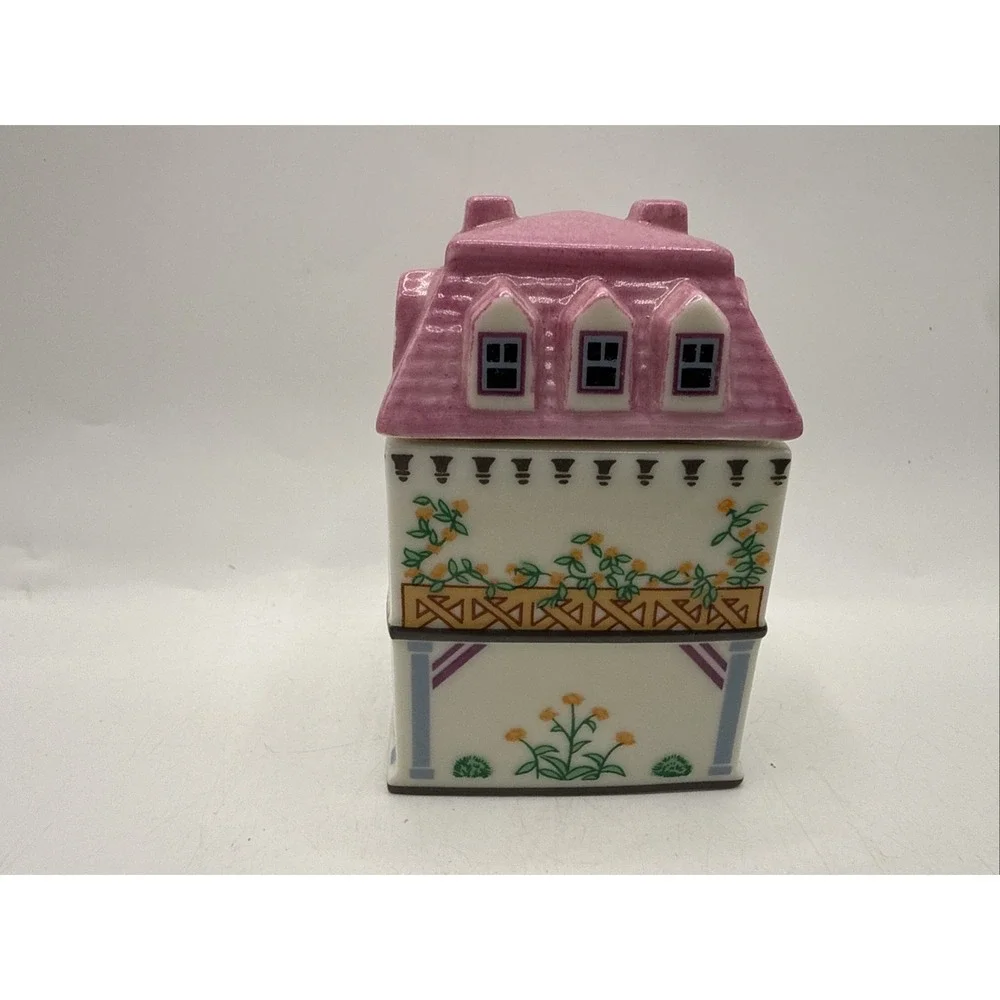Canterbury Crossing TARRAGON Lenox Spice Village Jar EUC House & Lid‎ NO CHIPS